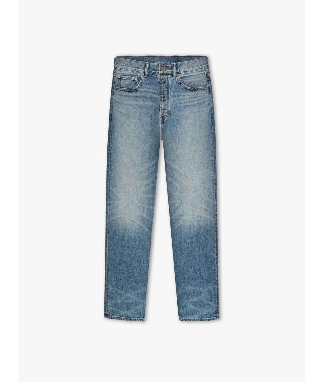 FEAR OF GOD ESSENTIALS Синие хлопковые прямые джинсы, фото 5