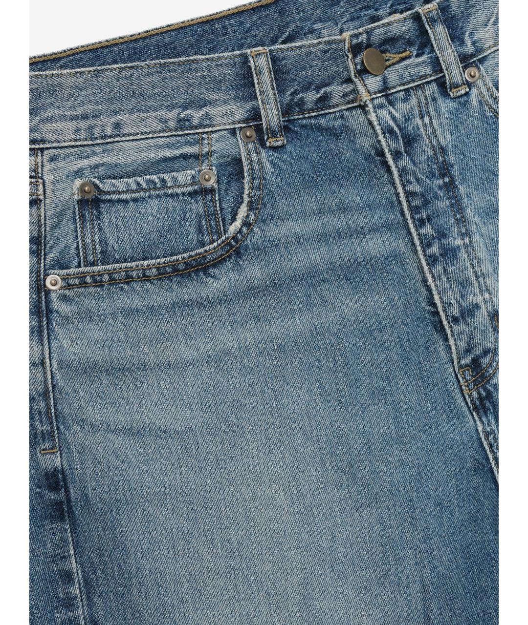 FEAR OF GOD ESSENTIALS Синие хлопковые прямые джинсы, фото 3