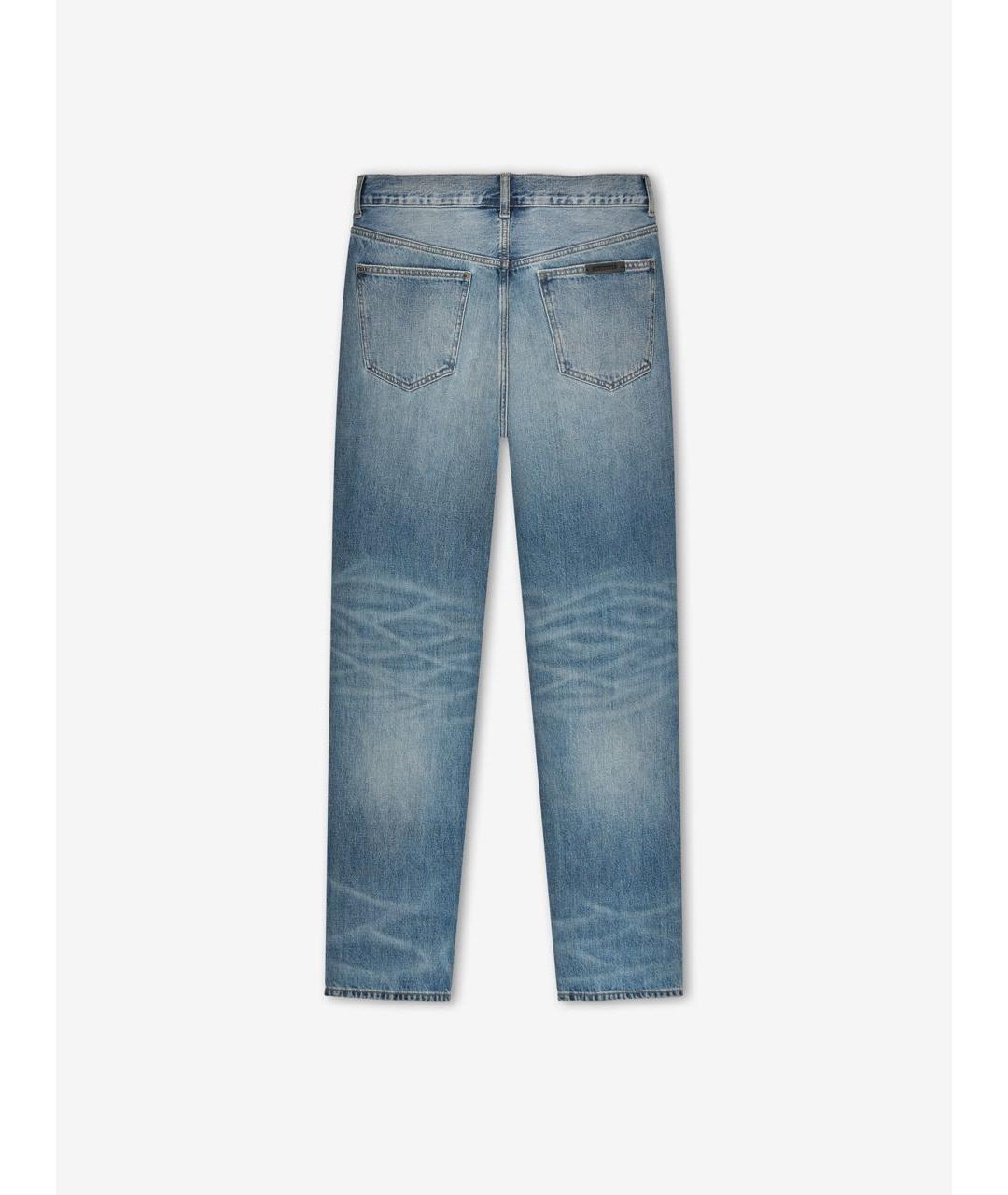 FEAR OF GOD ESSENTIALS Синие хлопковые прямые джинсы, фото 2