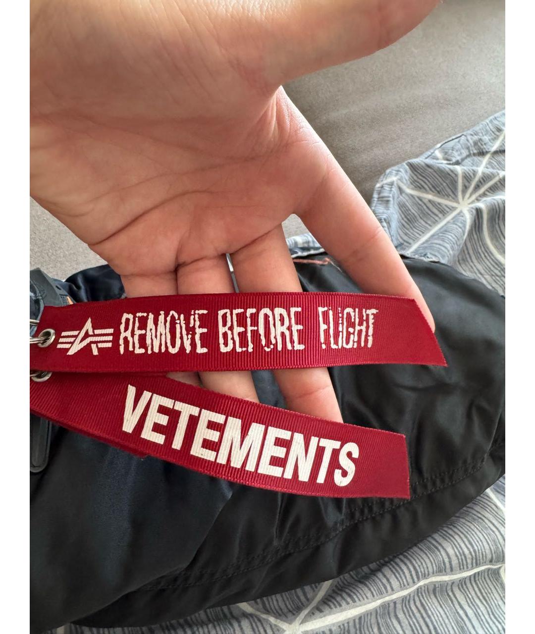 VETEMENTS Черная хлопковая куртка, фото 9