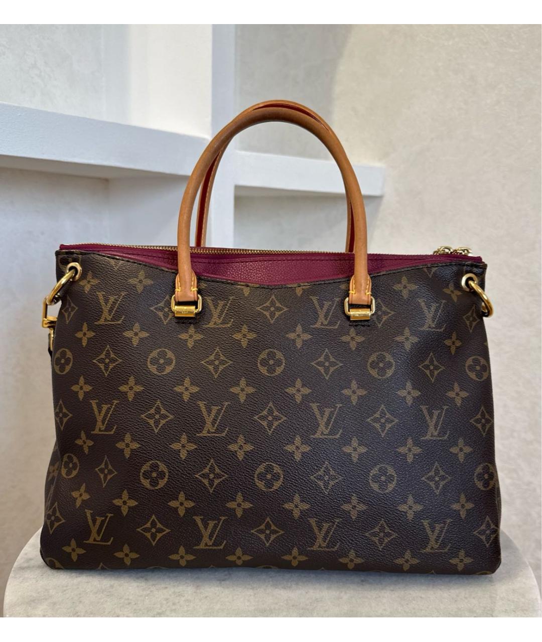 LOUIS VUITTON Коричневая сумка тоут, фото 4