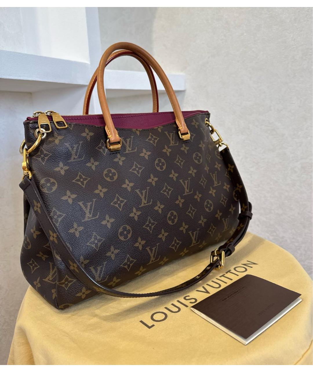 LOUIS VUITTON Коричневая сумка тоут, фото 3