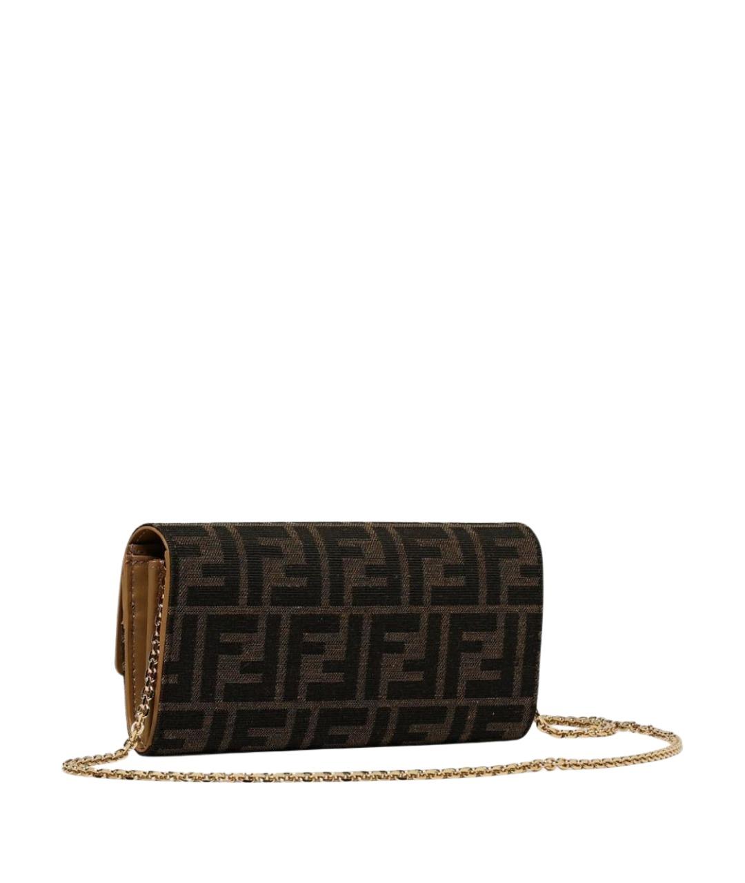 FENDI Коричневая сумка через плечо, фото 3
