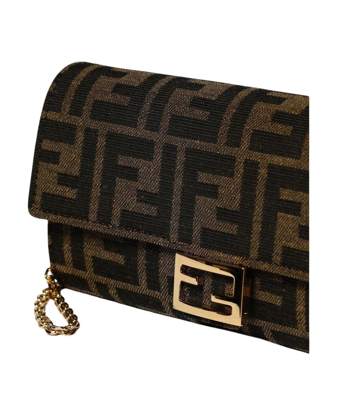 FENDI Коричневая сумка через плечо, фото 4