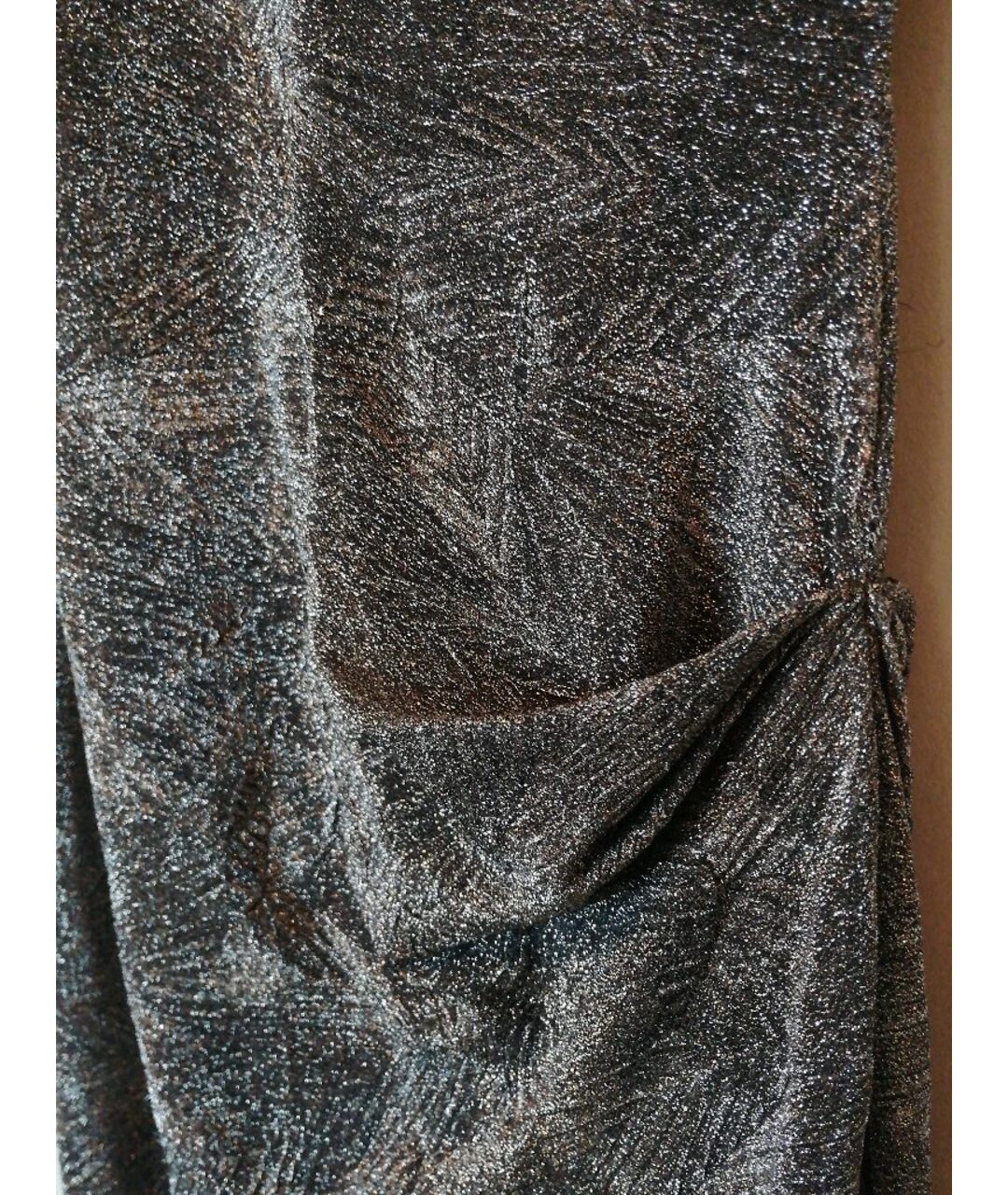 VALENTIN YUDASHKIN Серебряное велюровое вечернее платье, фото 5