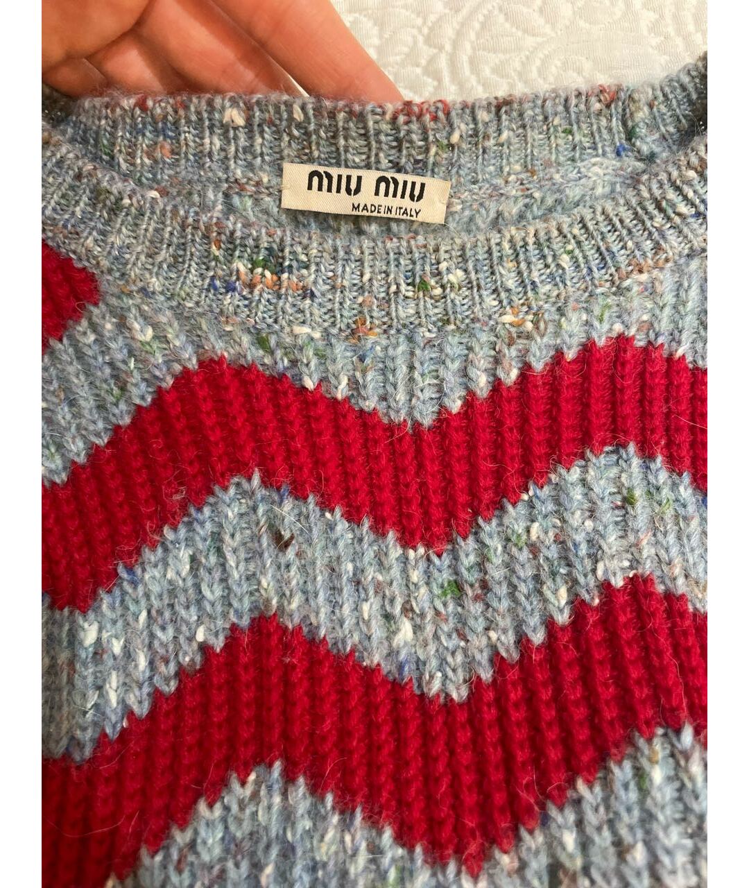MIU MIU Мульти шерстяной джемпер / свитер, фото 2
