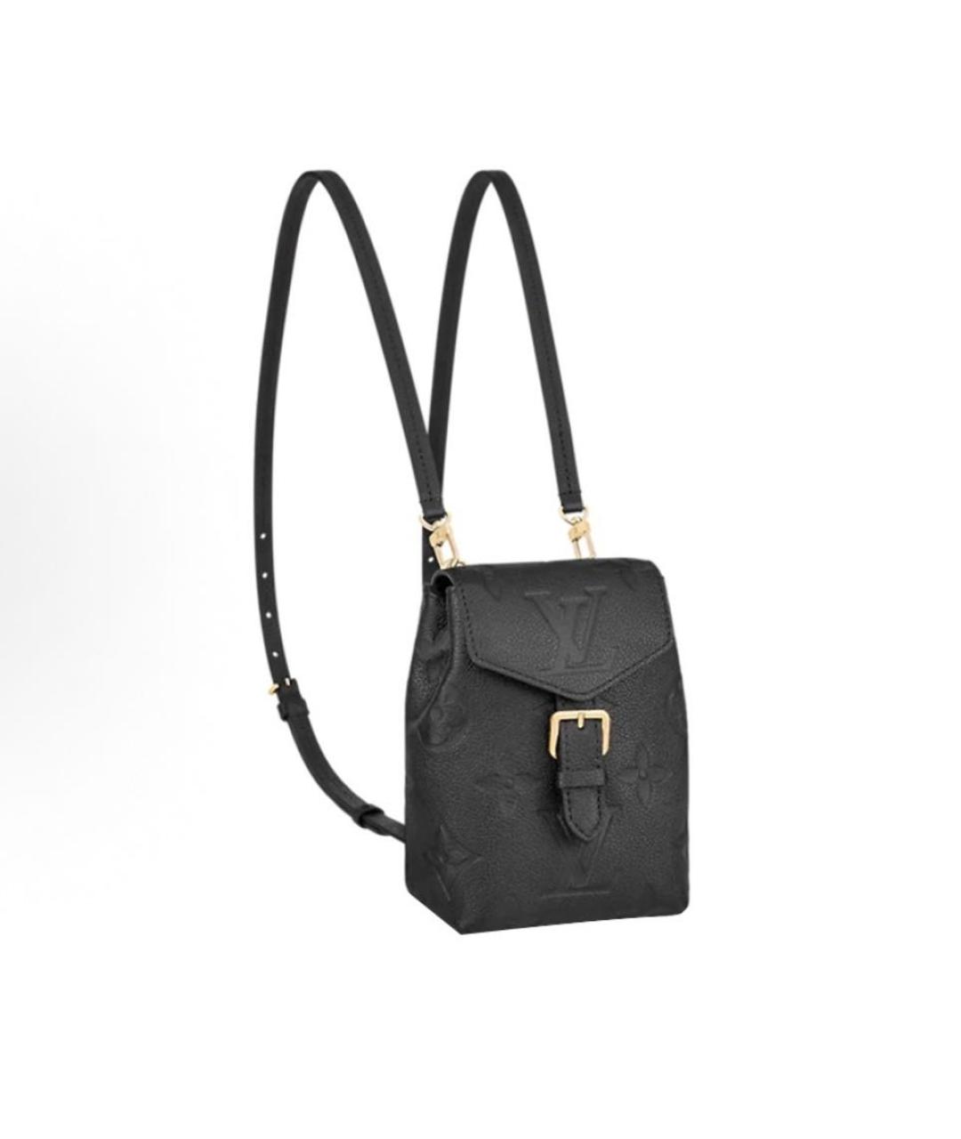 LOUIS VUITTON Черный кожаный рюкзак, фото 5
