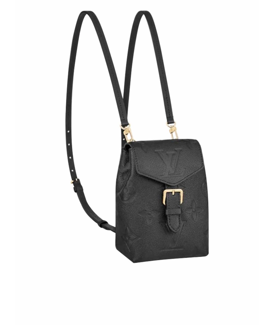 LOUIS VUITTON Черный кожаный рюкзак, фото 1