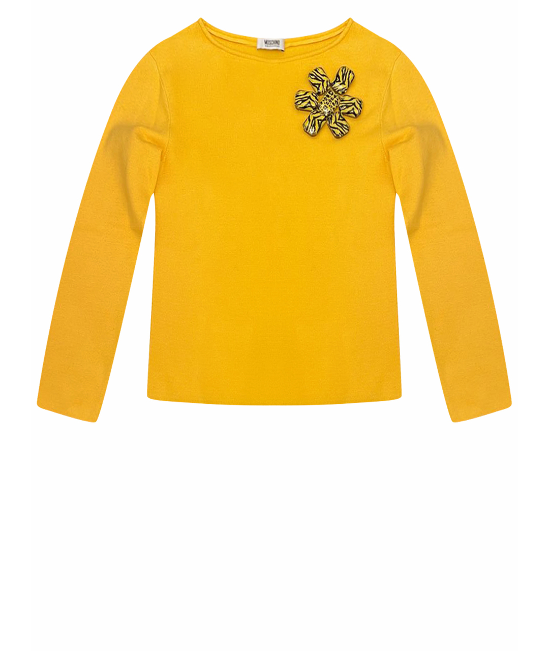 MOSCHINO Желтый джемпер / свитер, фото 1