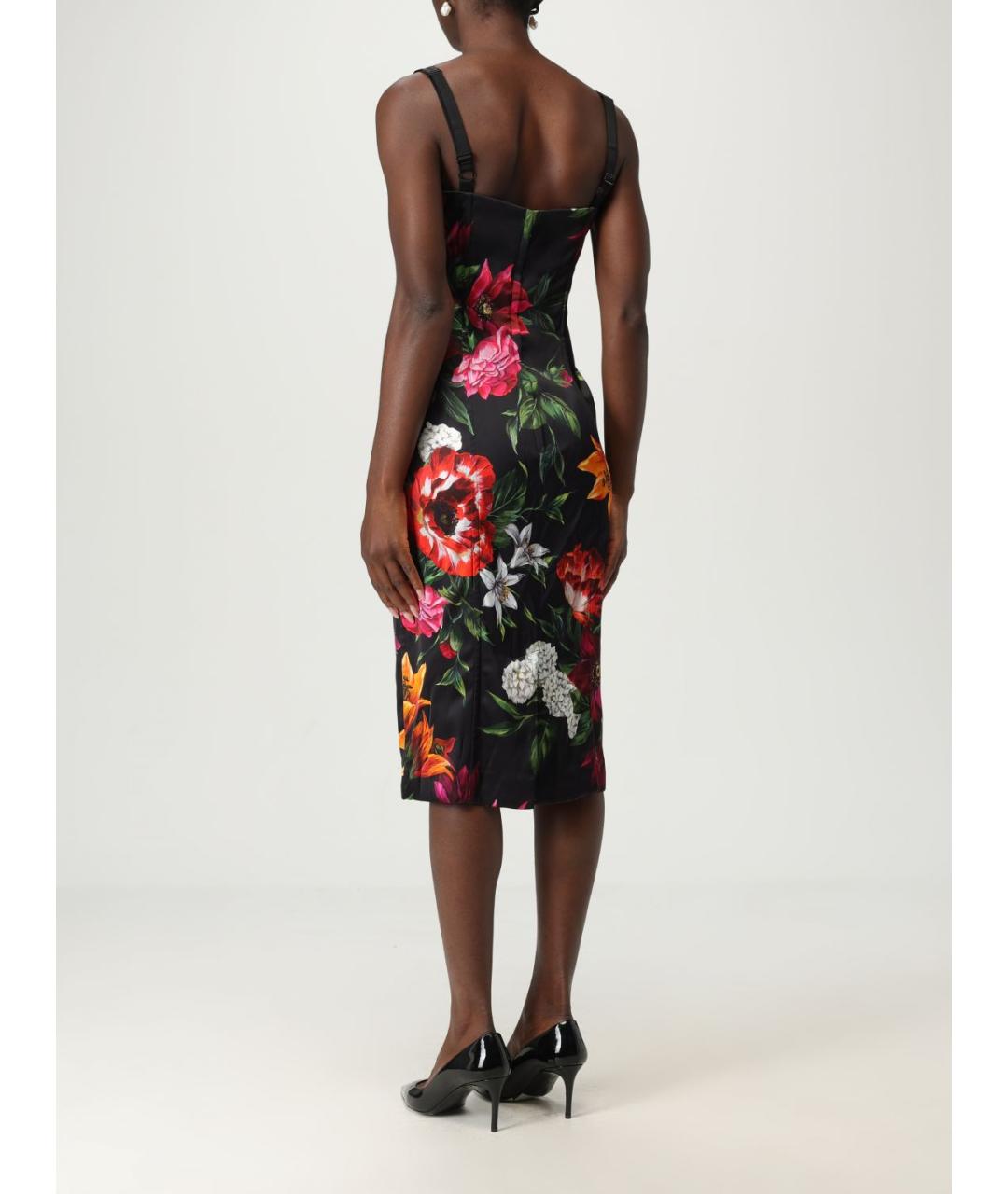 DOLCE&GABBANA Мульти вискозное платье, фото 3