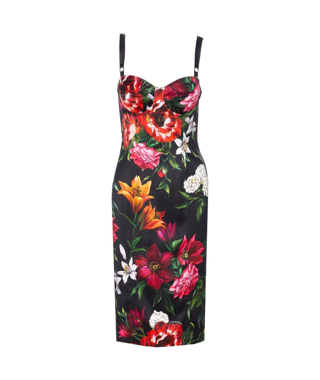 DOLCE&GABBANA Мульти вискозное платье, фото 1