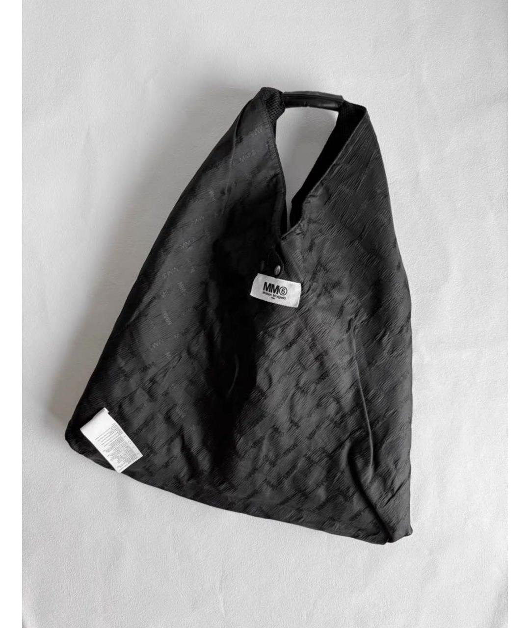 MM6 MAISON MARGIELA Черная сумка тоут, фото 2