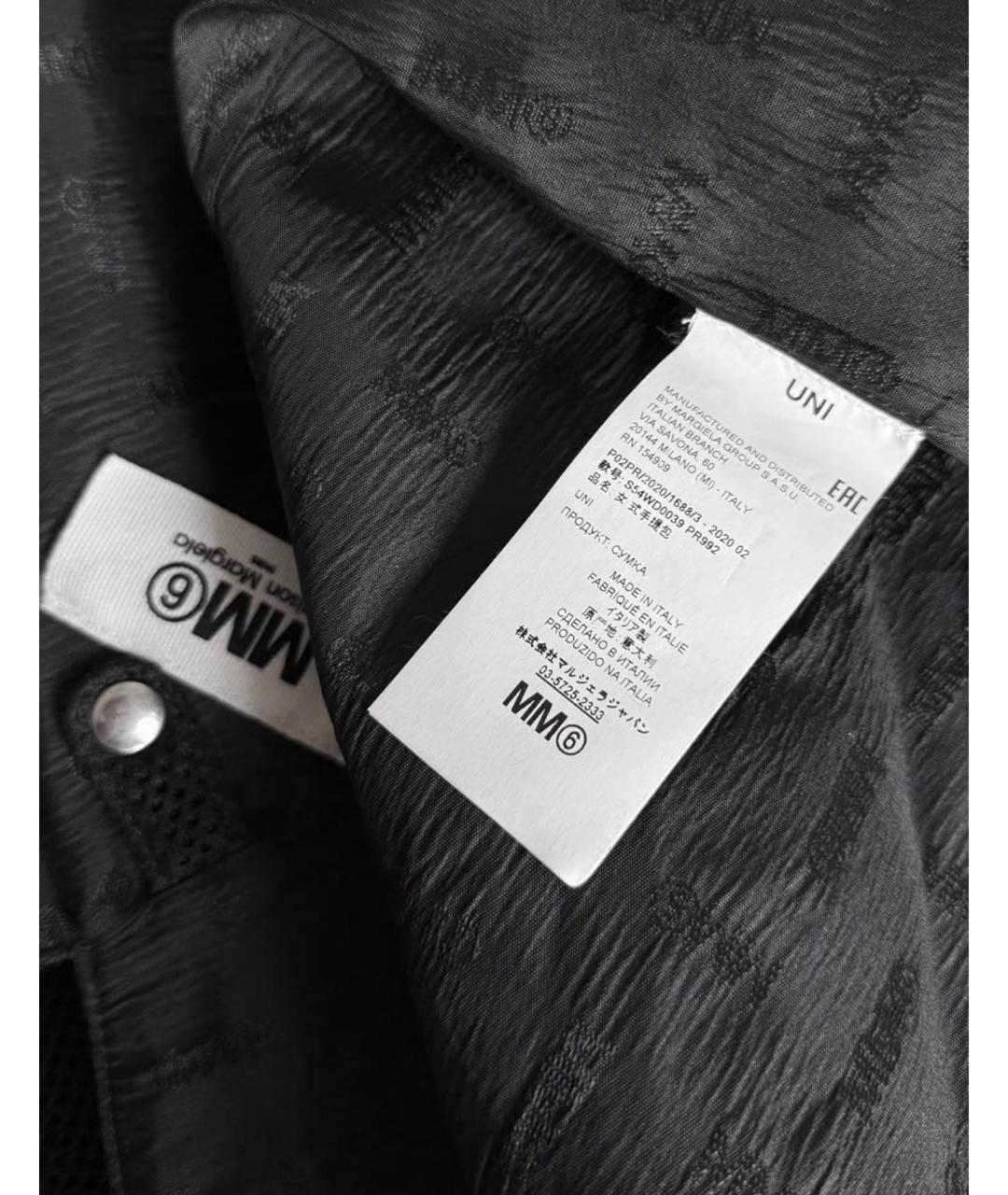 MM6 MAISON MARGIELA Черная сумка тоут, фото 4