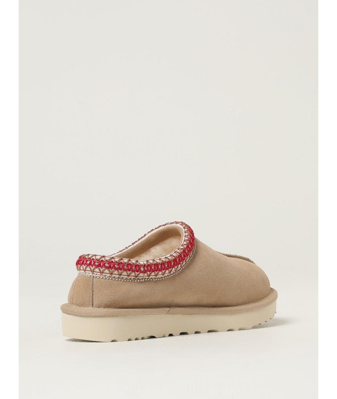 UGG AUSTRALIA Бежевые кожаные сабо, фото 3