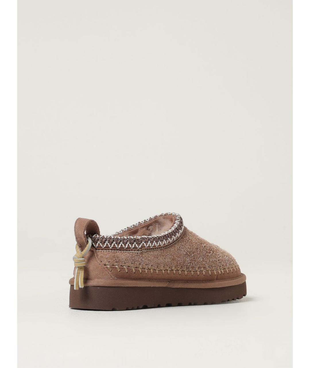 UGG AUSTRALIA Бежевые кожаные сабо, фото 3