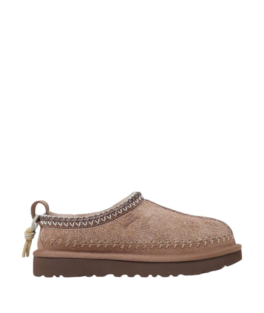 UGG AUSTRALIA Бежевые кожаные сабо, фото 1