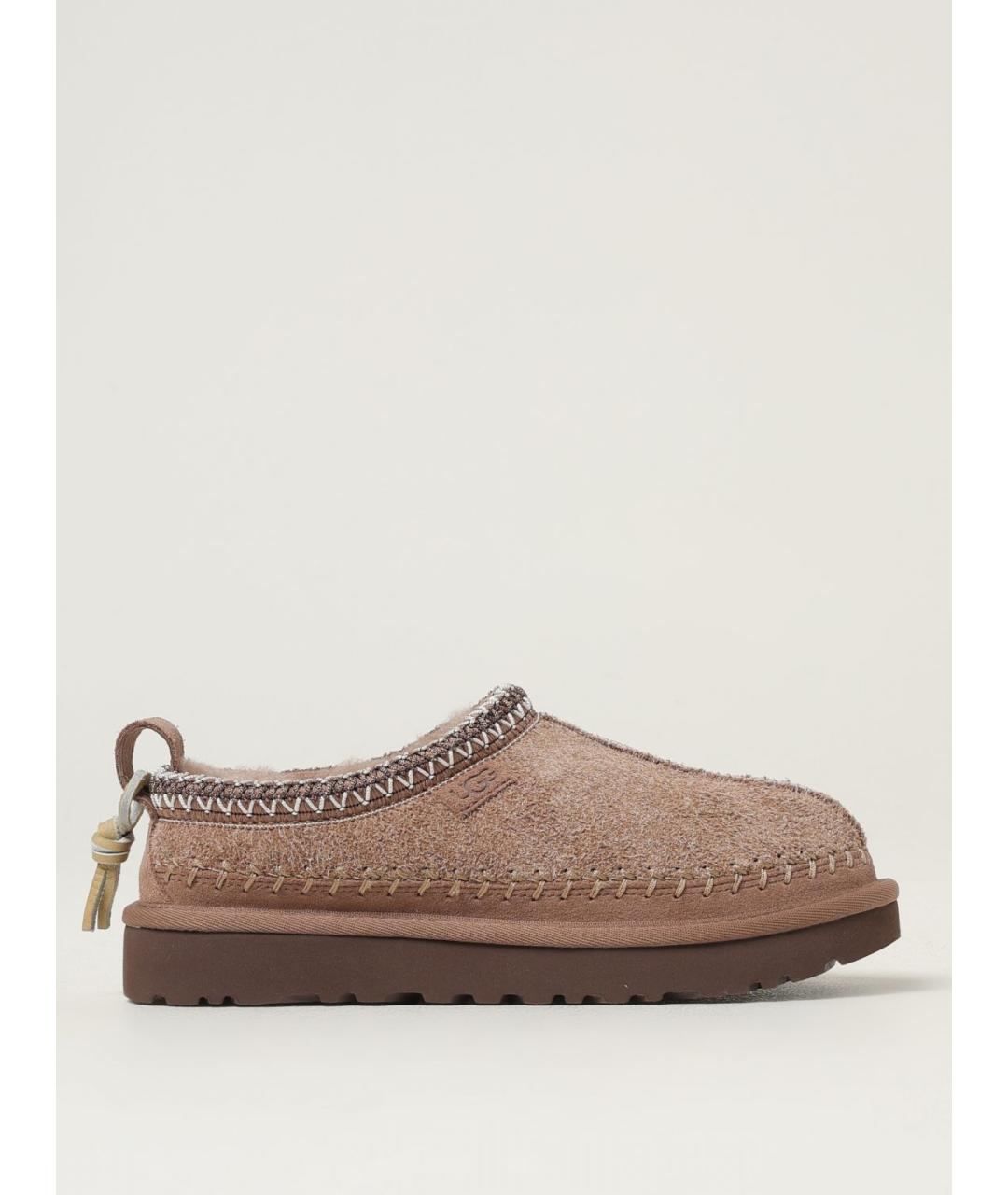 UGG AUSTRALIA Бежевые кожаные сабо, фото 5