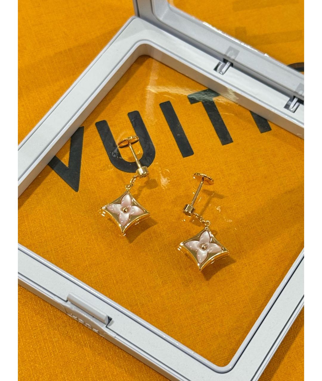 LOUIS VUITTON Розовые серьги из розового золота, фото 5