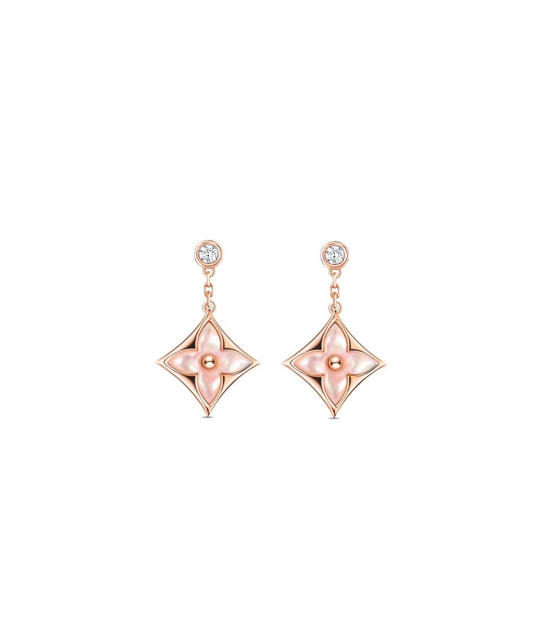 LOUIS VUITTON Розовые серьги из розового золота, фото 1