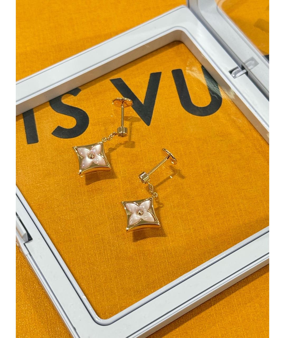 LOUIS VUITTON Розовые серьги из розового золота, фото 3