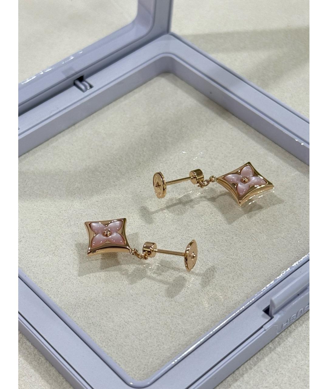 LOUIS VUITTON Розовые серьги из розового золота, фото 2