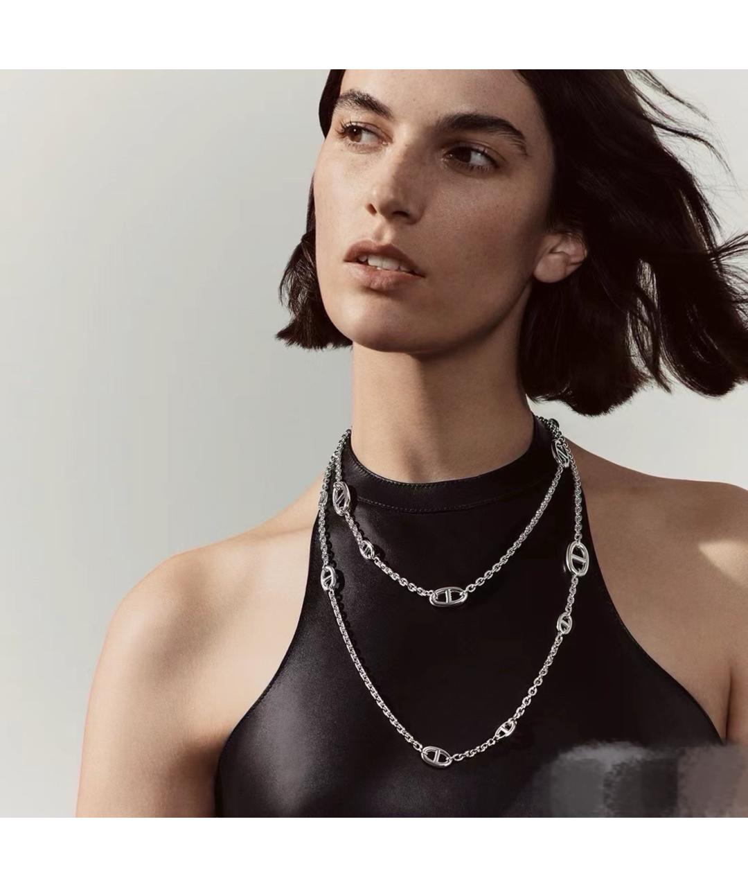 HERMES Серебряная серебряная цепочка, фото 5