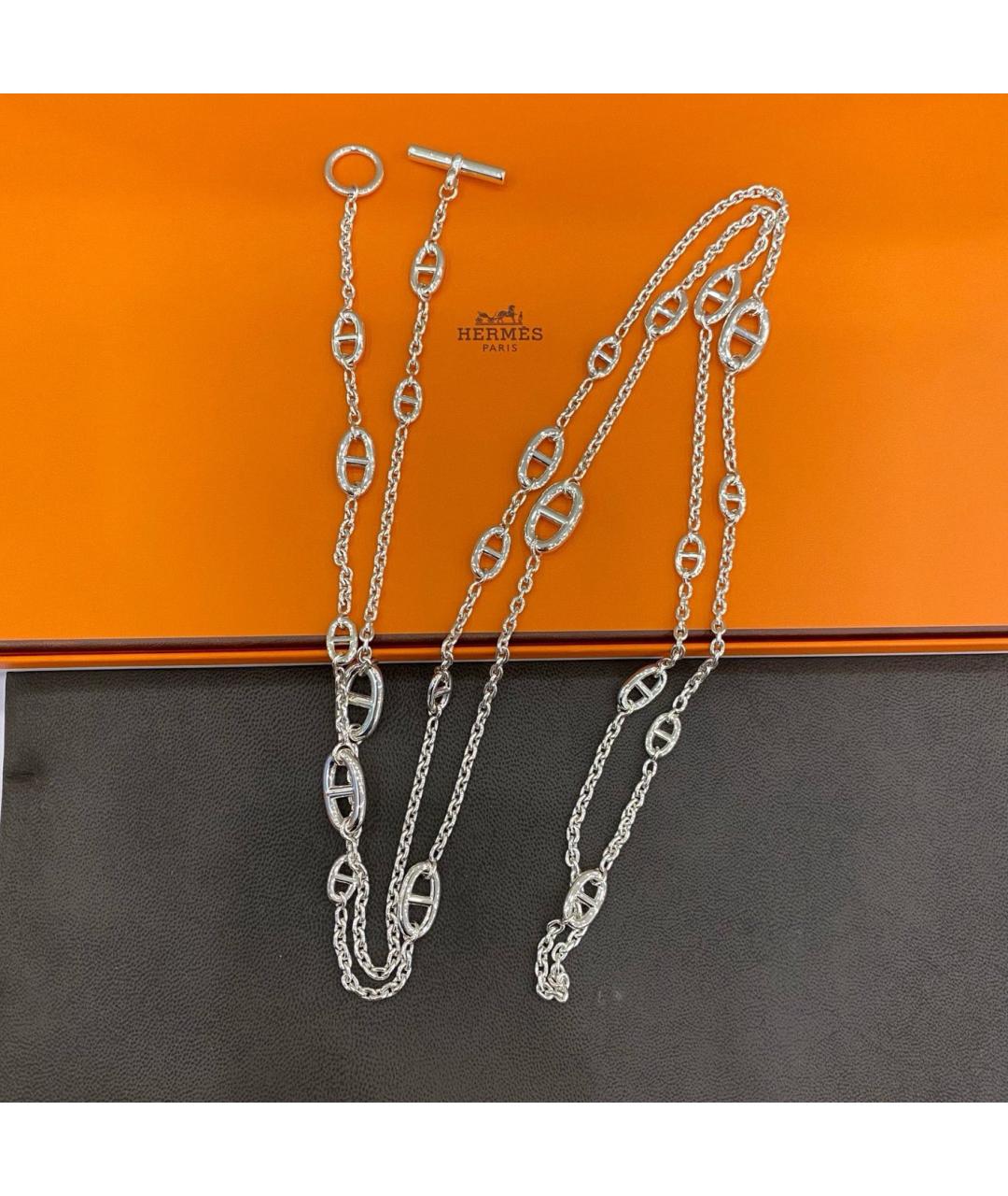 HERMES Серебряная серебряная цепочка, фото 2