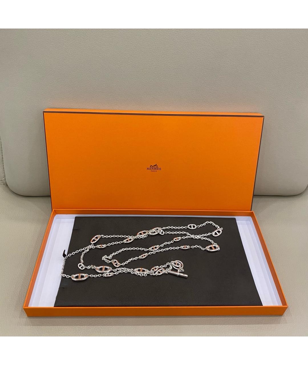 HERMES Серебряная серебряная цепочка, фото 3