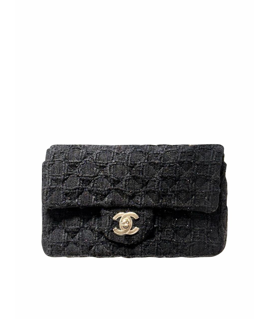 CHANEL Черная тканевая сумка через плечо, фото 1