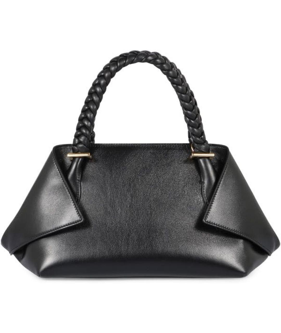 FERRAGAMO Черная кожаная сумка с короткими ручками, фото 3