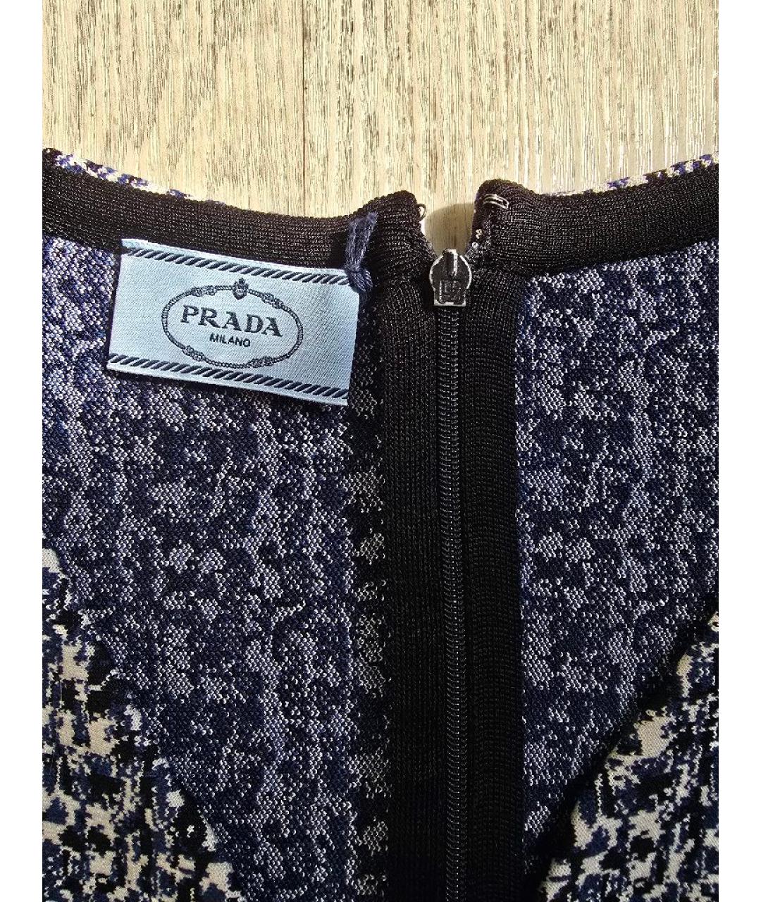 PRADA Мульти вискозное повседневное платье, фото 4