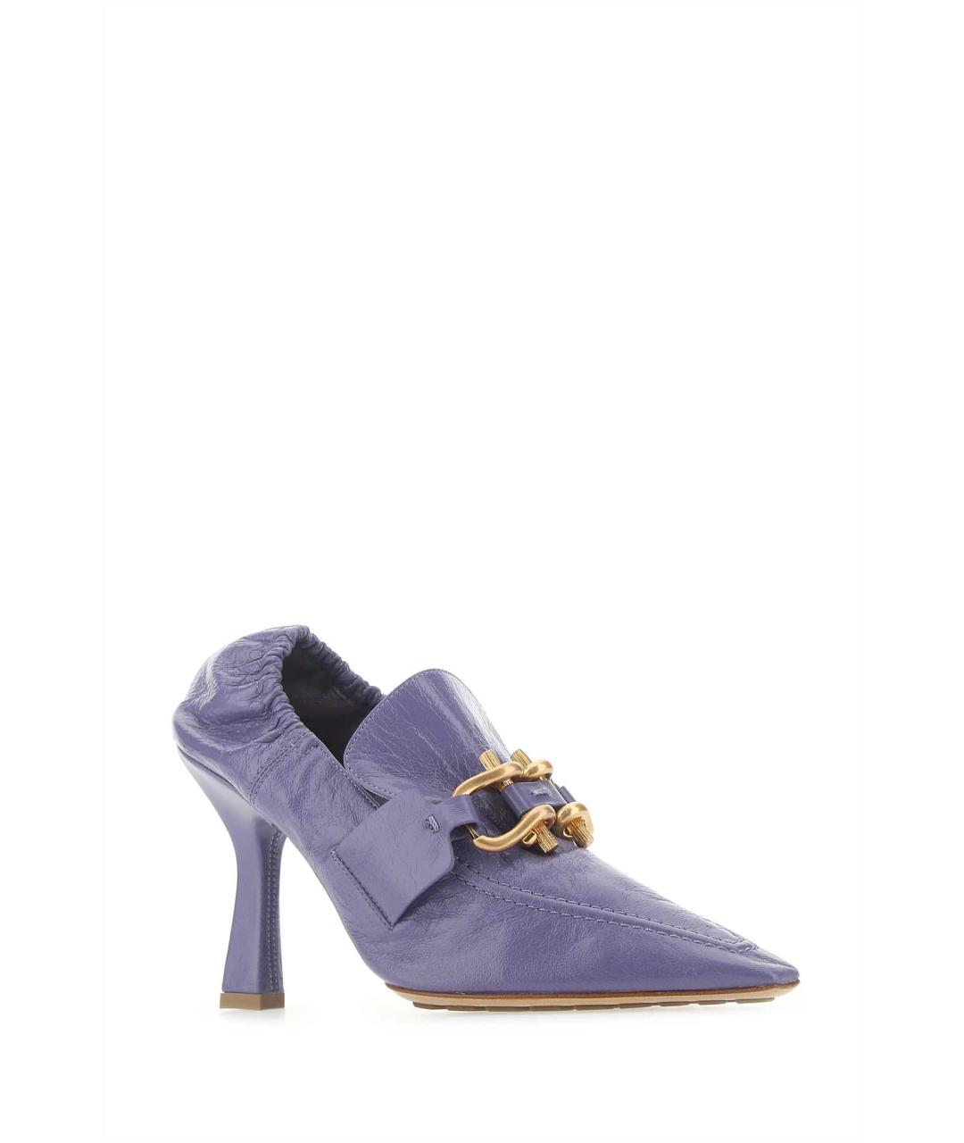 BOTTEGA VENETA Фиолетовые кожаные туфли, фото 2