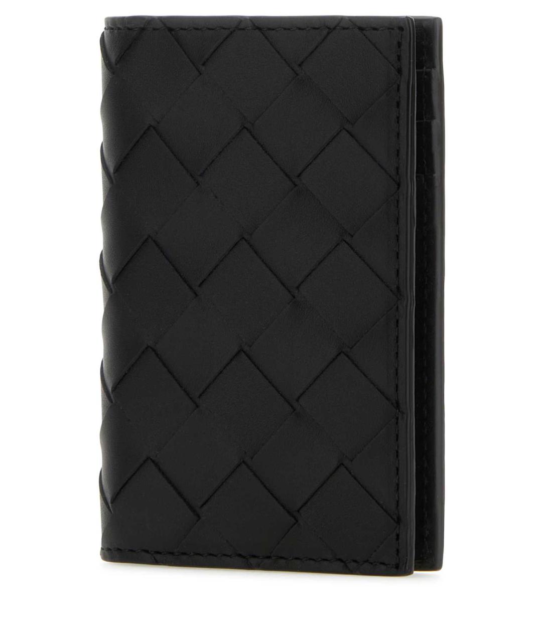 BOTTEGA VENETA Черный кожаный кошелек, фото 2