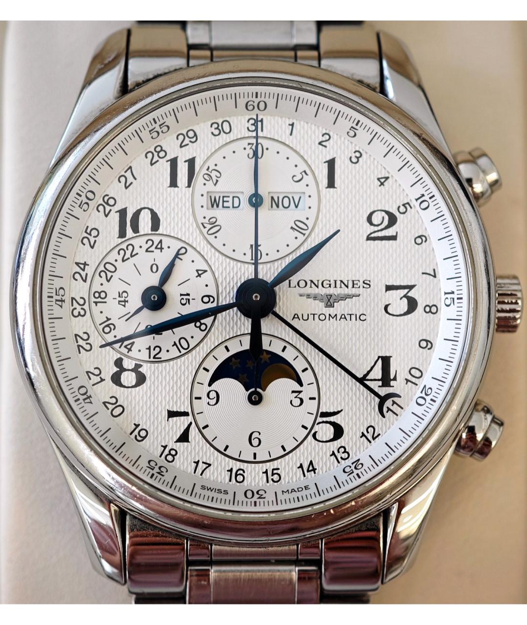 LONGINES Серебряные стальные часы, фото 2