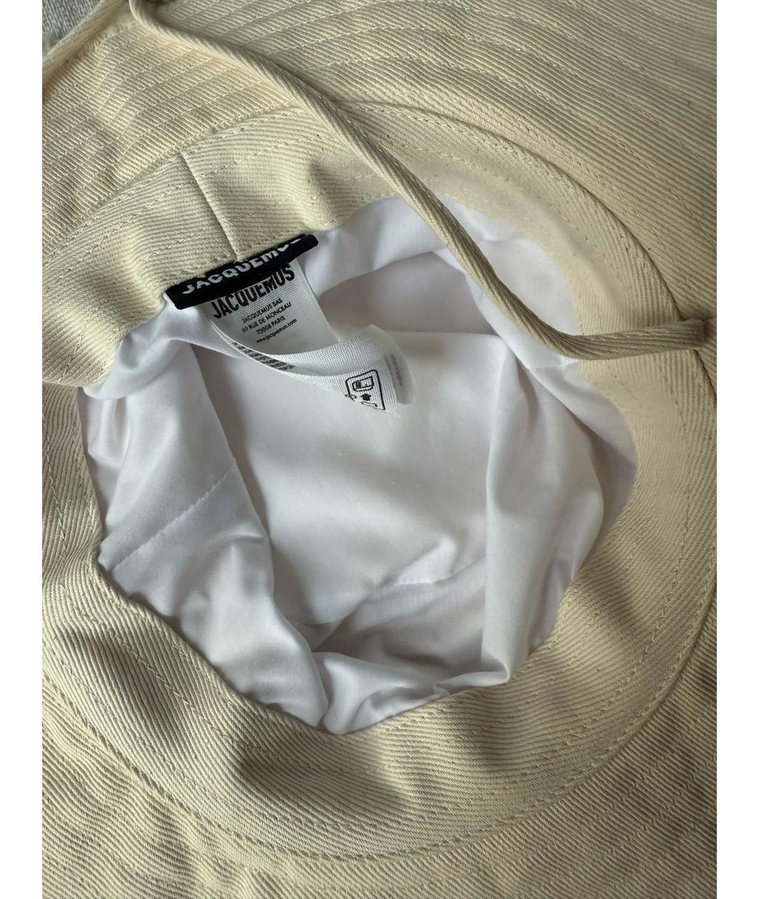 JACQUEMUS Бежевая хлопковая панама, фото 6