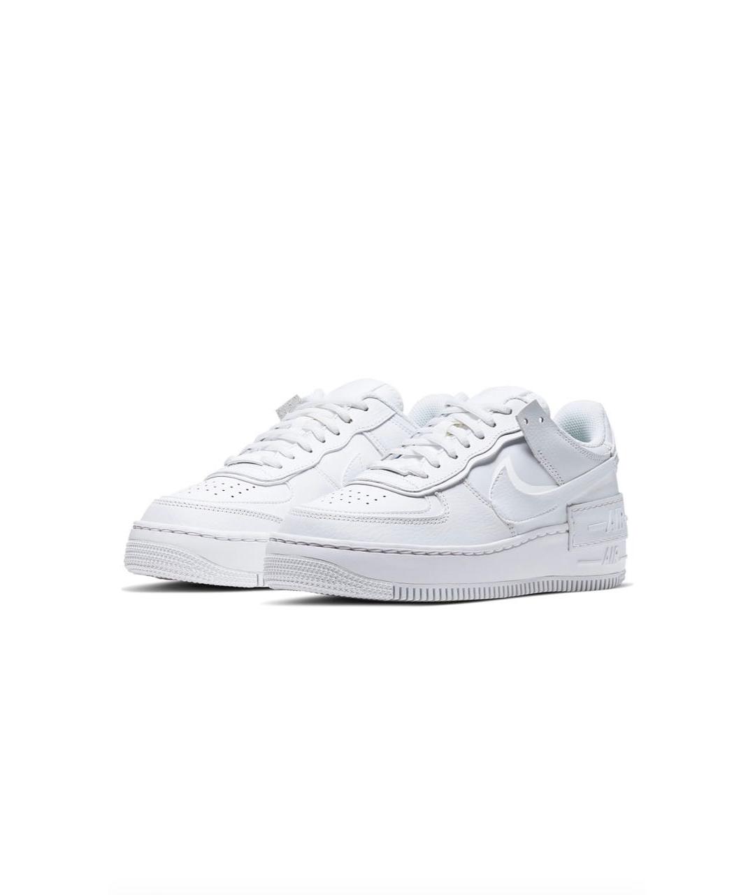 NIKE Белые кроссовки из искусственной кожи, фото 1