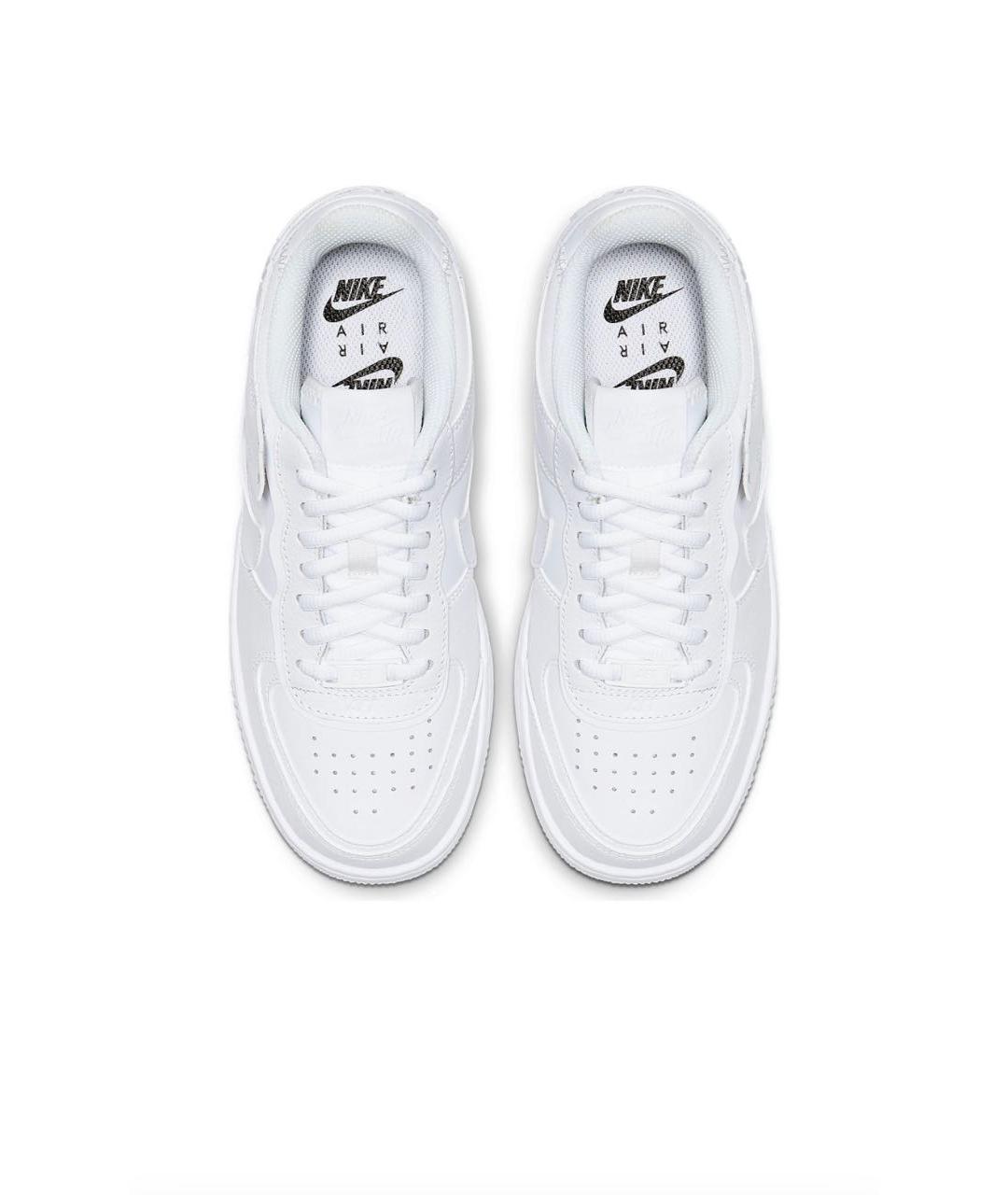 NIKE Белые кроссовки из искусственной кожи, фото 4