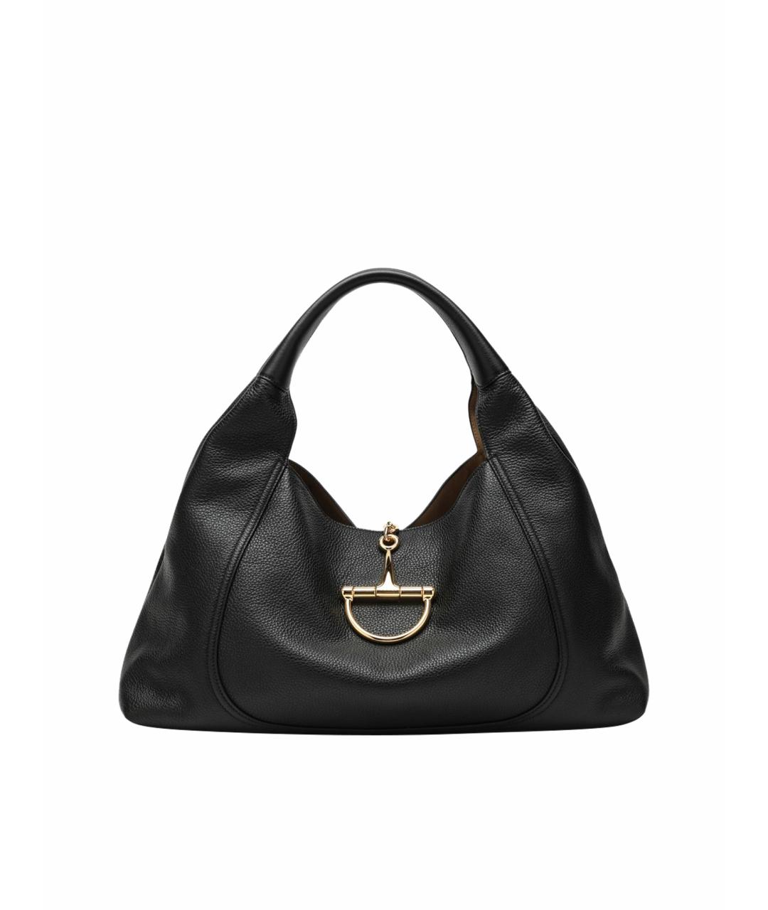 GUCCI Черная кожаная сумка через плечо, фото 1