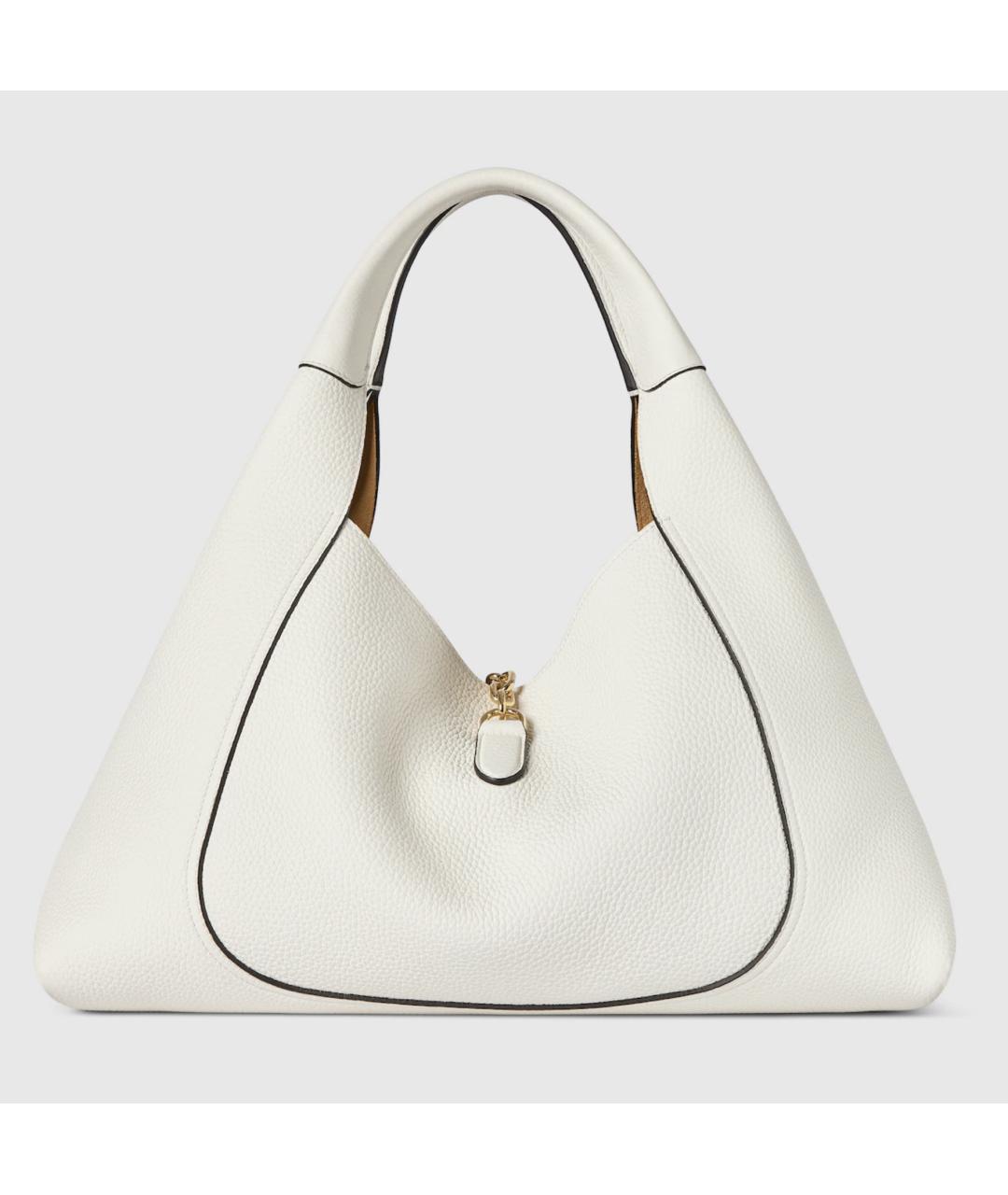 GUCCI Белая кожаная сумка через плечо, фото 5