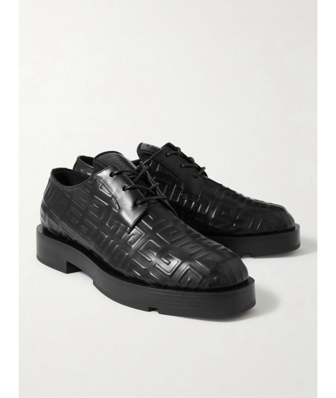 GIVENCHY Черные кожаные низкие ботинки, фото 3