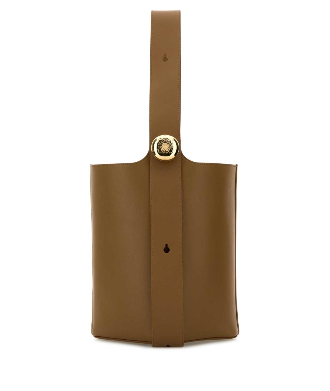 LOEWE Коричневая кожаная сумка через плечо, фото 1