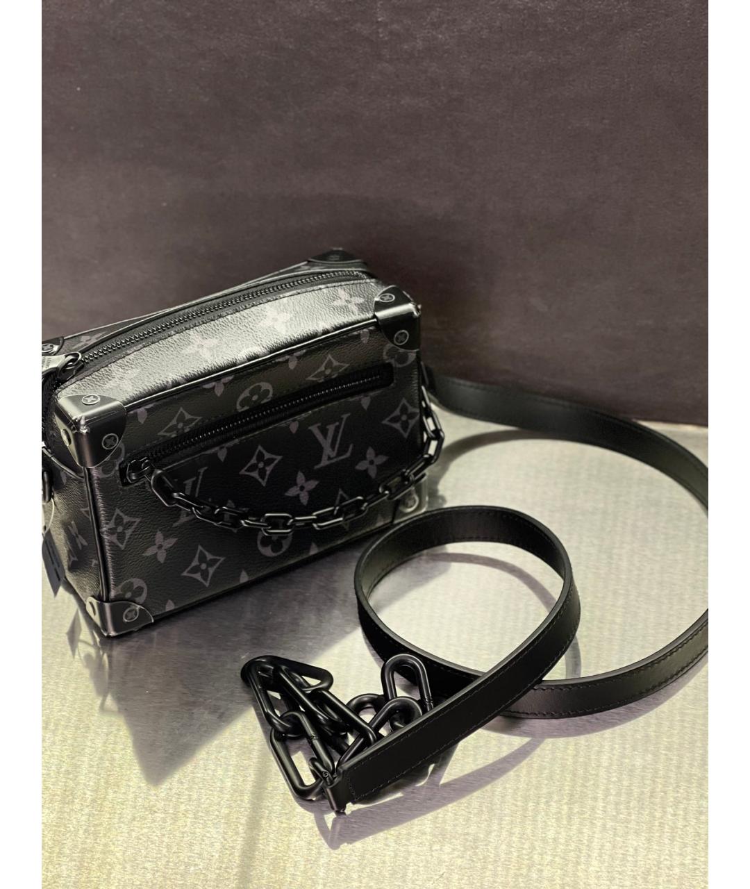 LOUIS VUITTON Черная сумка на плечо из искусственной кожи, фото 2