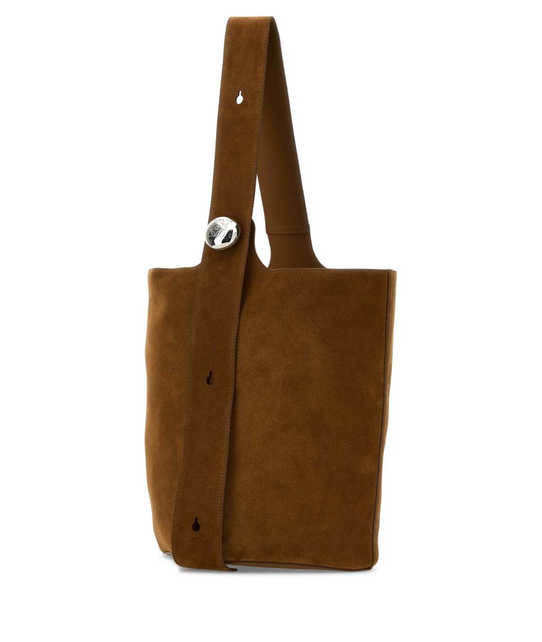 LOEWE Коричневая замшевая сумка на плечо, фото 2