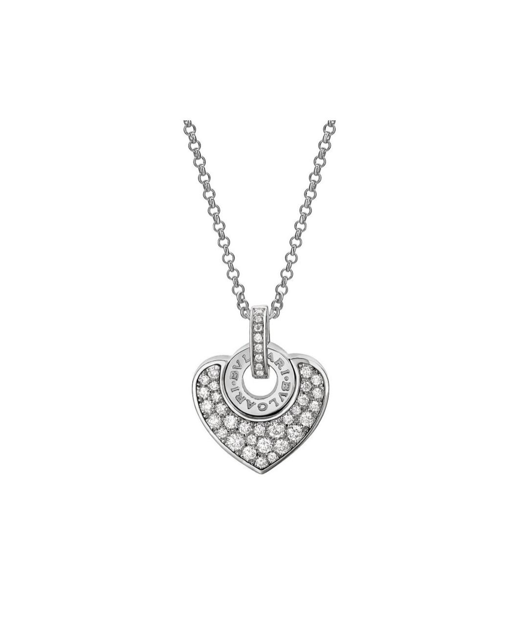 BVLGARI Серебряная подвеска из белого золота, фото 1
