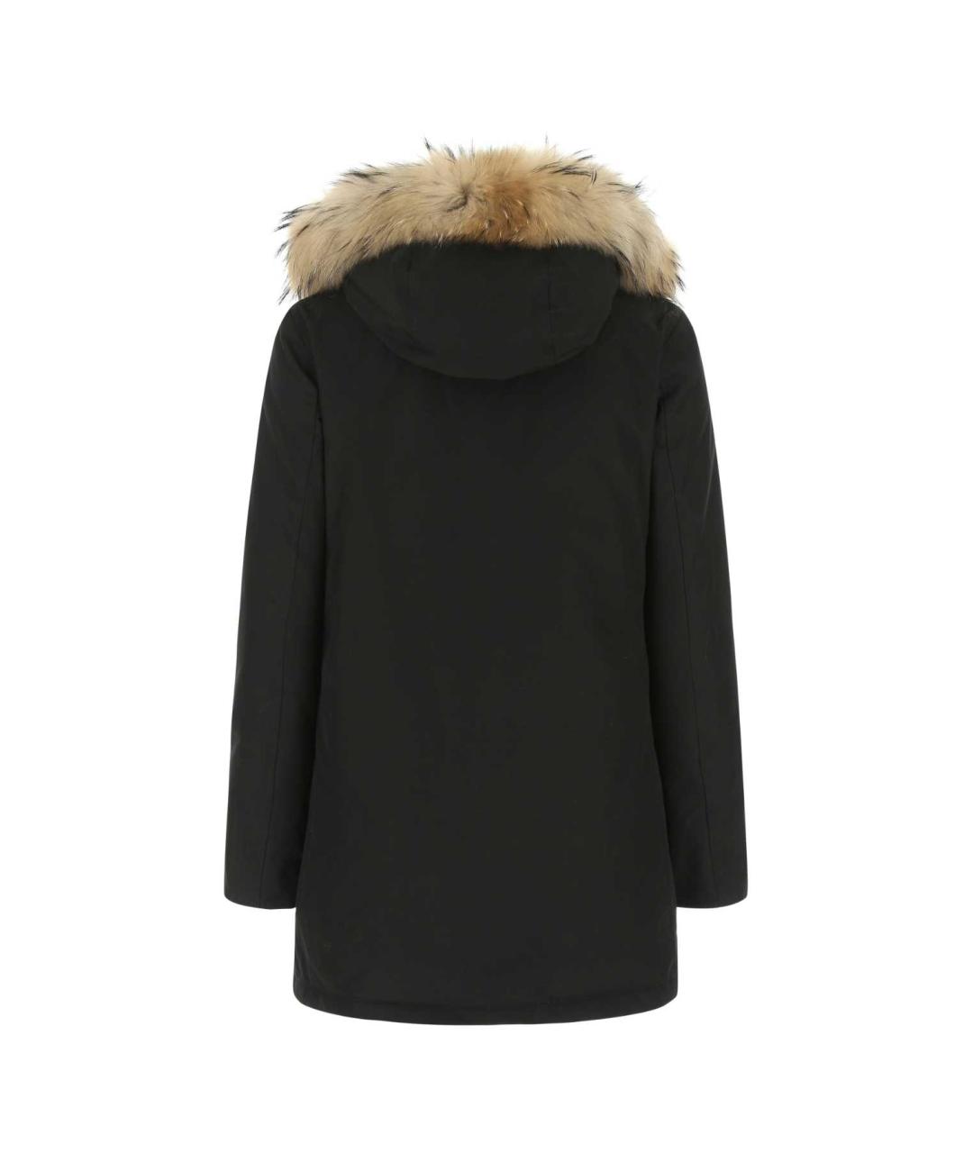 WOOLRICH Черная хлопко-эластановая парка, фото 2