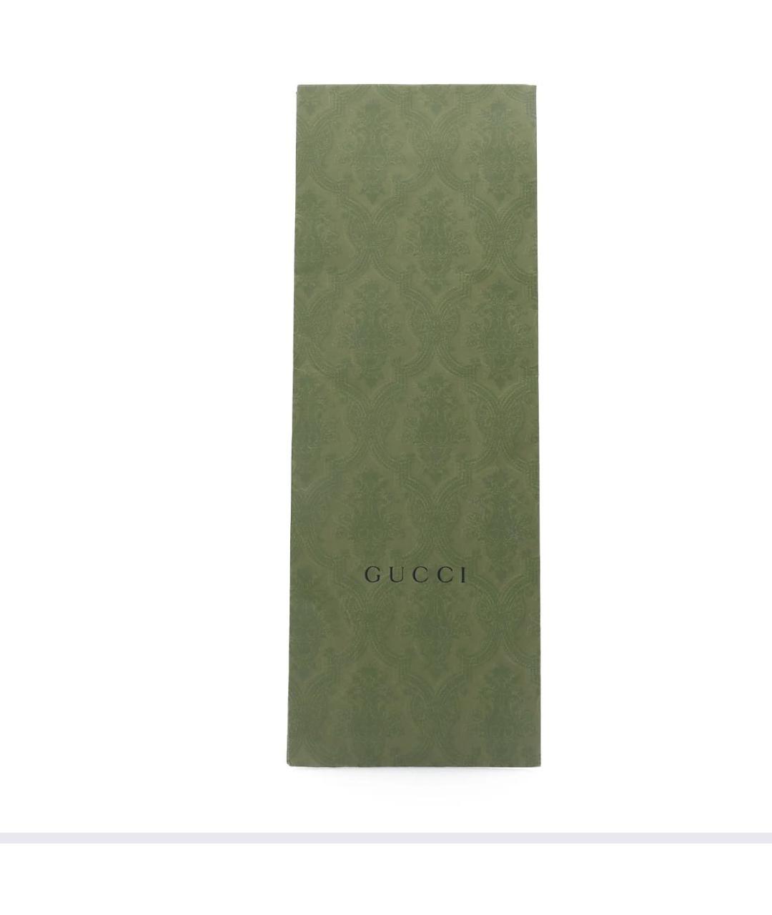 GUCCI Бежевый шелковый галстук, фото 8