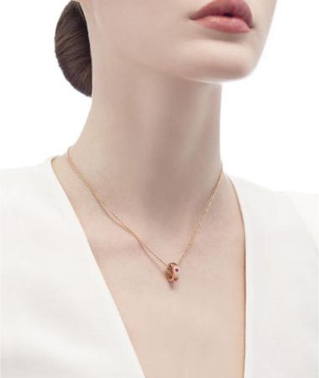 BVLGARI Золотая подвеска из розового золота, фото 6