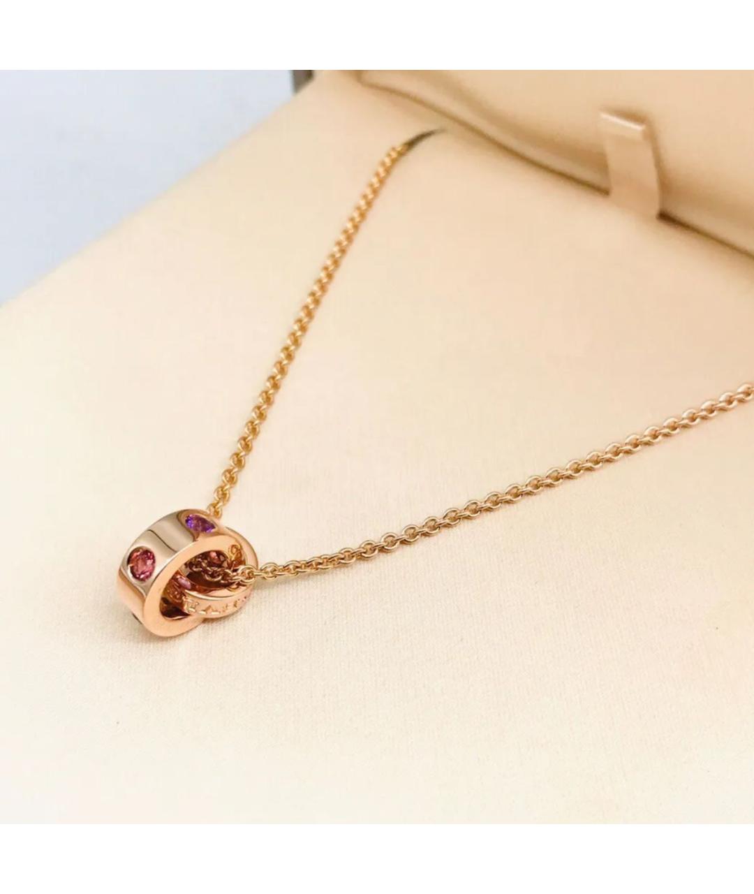 BVLGARI Золотая подвеска из розового золота, фото 3