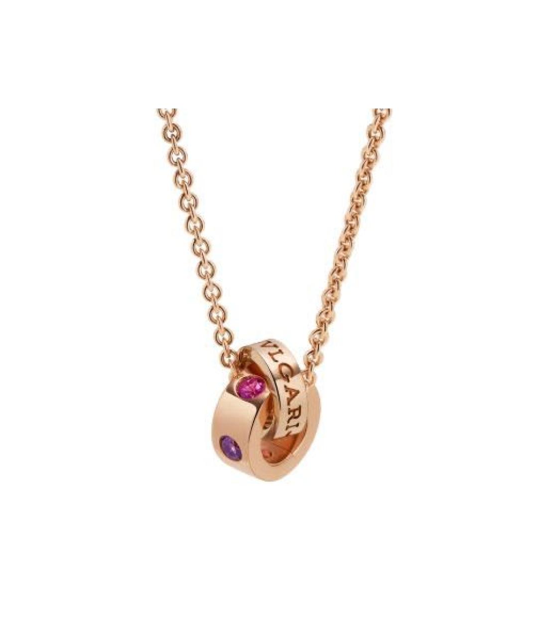 BVLGARI Золотая подвеска из розового золота, фото 1
