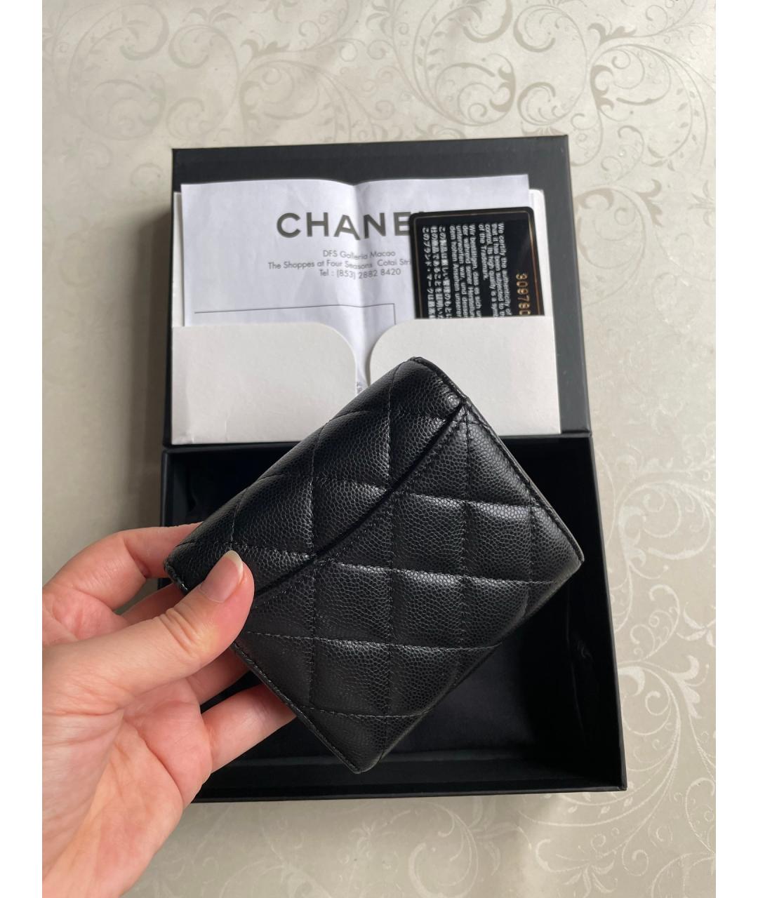 CHANEL Черный кошелек, фото 3